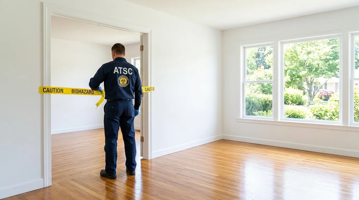Certified biohazard cleanup crew performing Decomposition Cleanup in Bay Harbor Islands